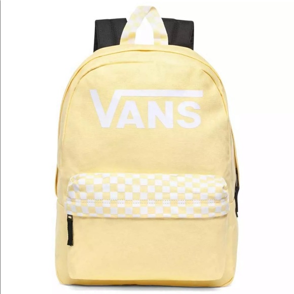 Vans Handbags - VANS Realm Women’s Backpack Yellow Logo